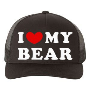 I Love My Bear I Heart My Bear Yupoong Adult 5-Panel Trucker Hat