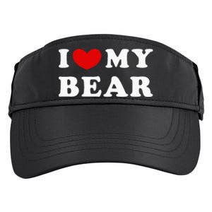 I Love My Bear I Heart My Bear Adult Drive Performance Visor