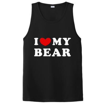 I Love My Bear I Heart My Bear PosiCharge Competitor Tank