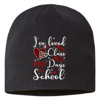I've Loved My Class For 100 Days Of School Valentine Hearts Sustainable Beanie