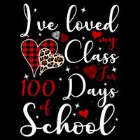 I've Loved My Class For 100 Days Of School Valentine Hearts 16 in Basic Backpack