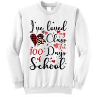 I've Loved My Class For 100 Days Of School Valentine Hearts Sweatshirt