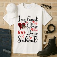 I've Loved My Class For 100 Days Of School Valentine Hearts Tall T-Shirt