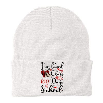 I've Loved My Class For 100 Days Of School Valentine Hearts Knit Cap Winter Beanie