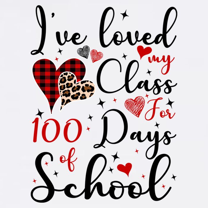 I've Loved My Class For 100 Days Of School Valentine Hearts Magnet