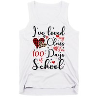 I've Loved My Class For 100 Days Of School Valentine Hearts Tank Top