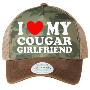 I Love My Cougar Girlfriend I Heart My Cougar Girlfriend Gf Legacy Tie Dye Trucker Hat