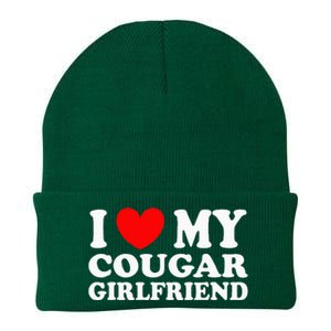 I Love My Cougar Girlfriend I Heart My Cougar Girlfriend Gf Knit Cap Winter Beanie