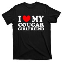 I Love My Cougar Girlfriend I Heart My Cougar Girlfriend Gf T-Shirt