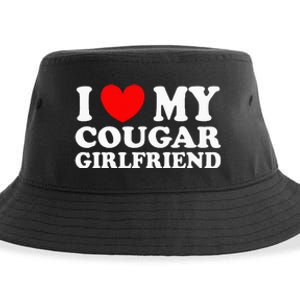 I Love My Cougar Girlfriend I Heart My Cougar Girlfriend Gf Sustainable Bucket Hat