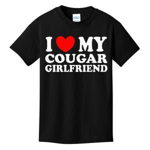 I Love My Cougar Girlfriend I Heart My Cougar Girlfriend Gf Kids T-Shirt