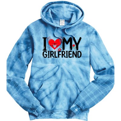 I Love My Girlfriend Tie Dye Hoodie