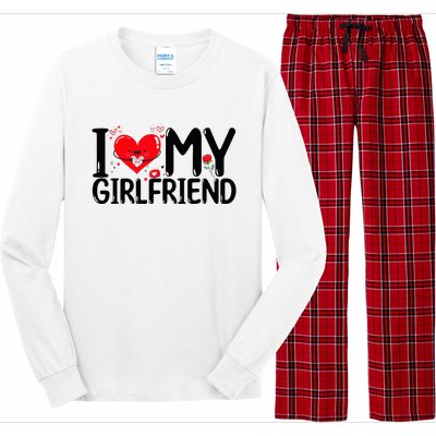 I Love My Girlfriend Long Sleeve Pajama Set