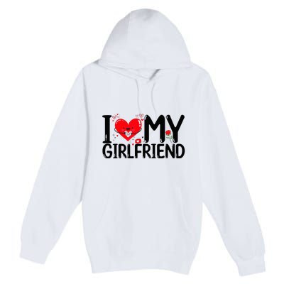 I Love My Girlfriend Premium Pullover Hoodie