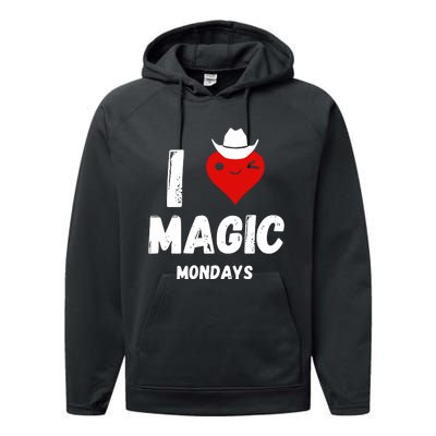 I Love Magic Mondays Performance Fleece Hoodie