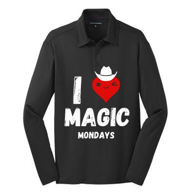 I Love Magic Mondays Silk Touch Performance Long Sleeve Polo