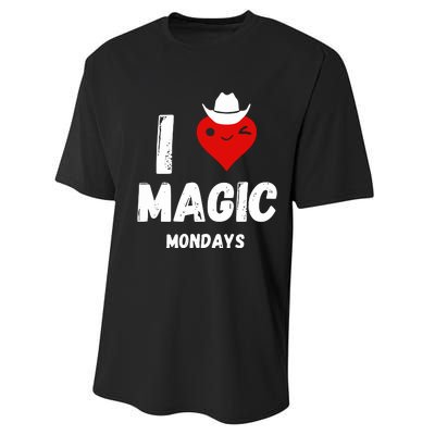 I Love Magic Mondays Performance Sprint T-Shirt