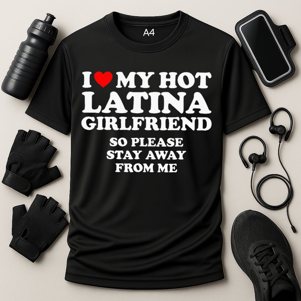 I Love My Hot Latina Girlfriend I Heart My Hot Latina Cooling Performance Crew T-Shirt