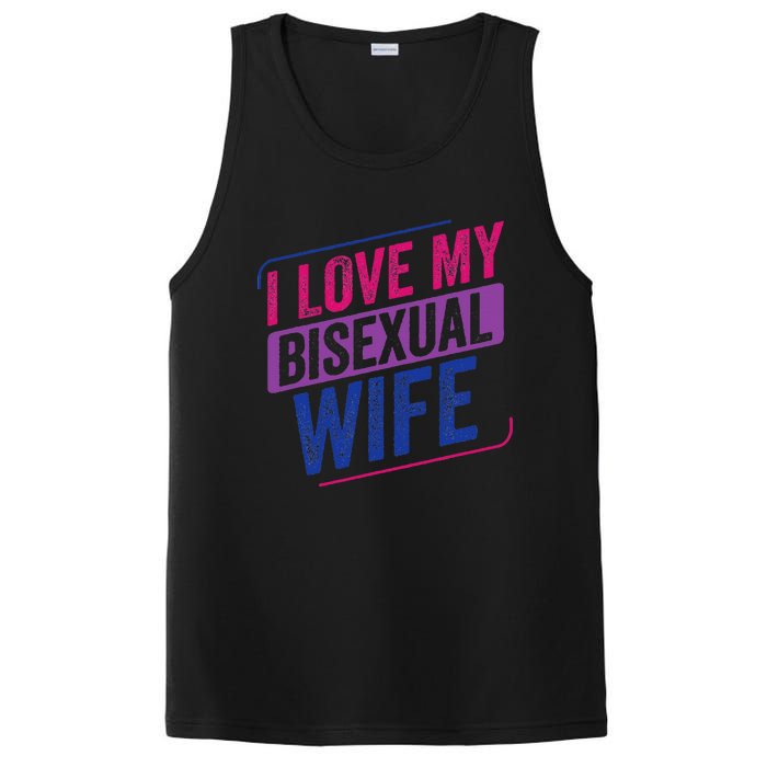 I Love My Bisexual Wife Bi Pride Bisexual Flag PosiCharge Competitor Tank