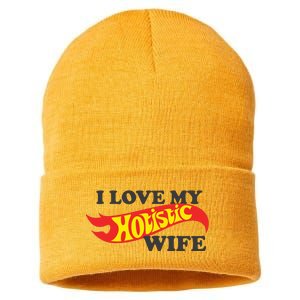 I Love My Hotistic Wife Sustainable Knit Beanie