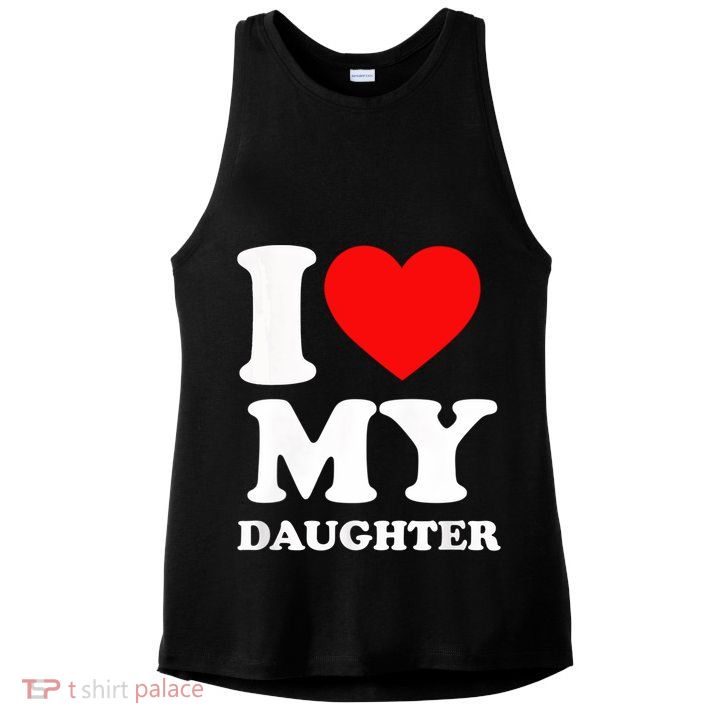 I Love My Daughter Ladies PosiCharge Tri-Blend Wicking Tank