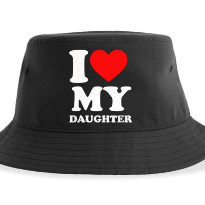 I Love My Daughter Sustainable Bucket Hat
