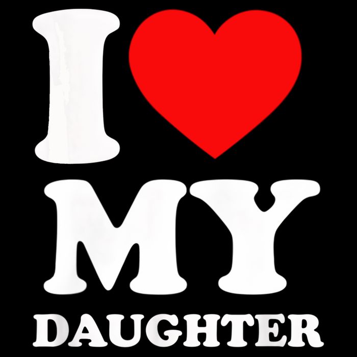 I Love My Daughter Ladies Long Sleeve Shirt