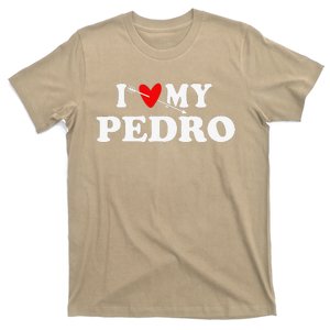 I Love My Pedro With Heart Father Day Wear For T-Shirt