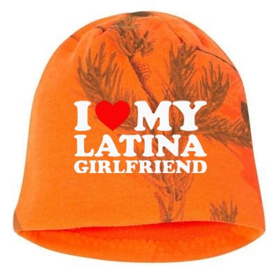 I Love My Latina Girlfriend Kati - Camo Knit Beanie