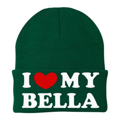 I Love My Bella Knit Cap Winter Beanie