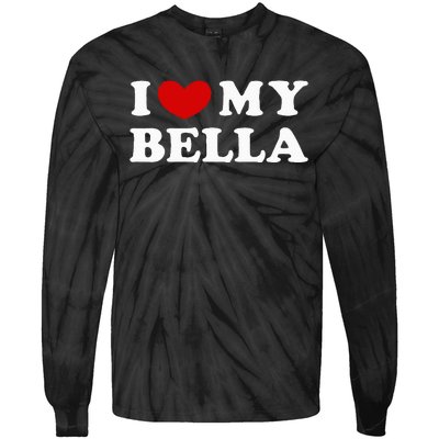 I Love My Bella Tie-Dye Long Sleeve Shirt