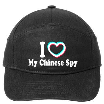 I Love My Chinese Spy 7-Panel Snapback Hat