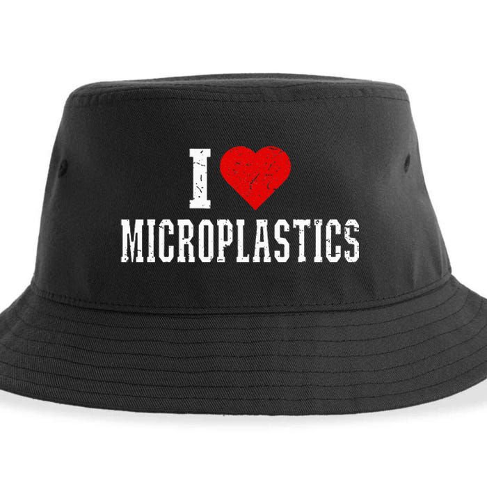 I Love Microplastics Sustainable Bucket Hat