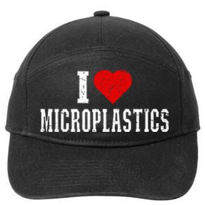 I Love Microplastics 7-Panel Snapback Hat