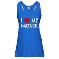 I Love My Partner Valentines Outfit Matching Wife Family Cute Gift Ladies Essential Flowy Tank