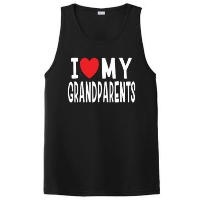 I Love My Grandparents Family Celebration Of Grandma Grandpa PosiCharge Competitor Tank