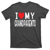 I Love My Grandparents Family Celebration Of Grandma Grandpa T-Shirt