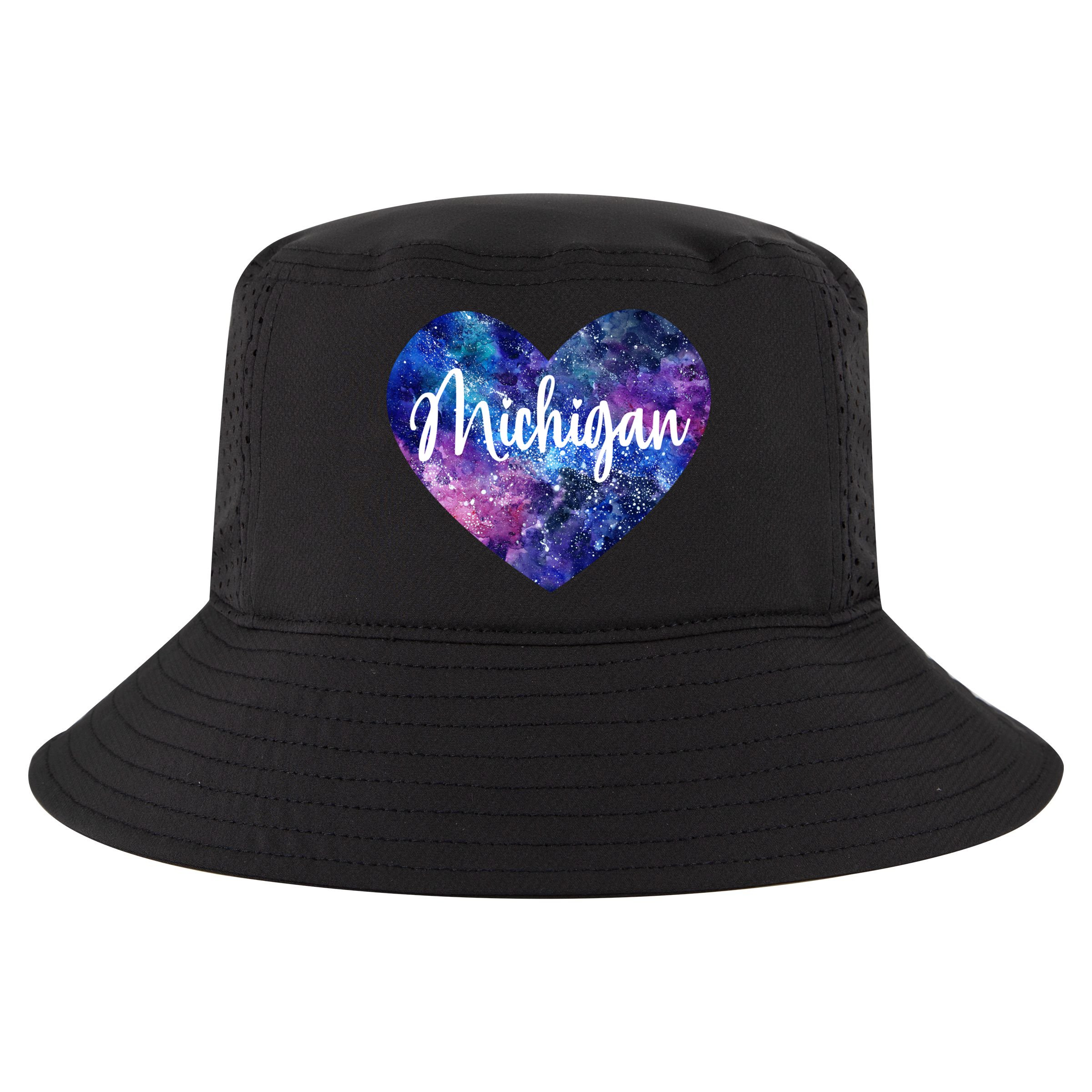 I Love Michigan Usa Cute Gift Cool Comfort Performance Bucket Hat