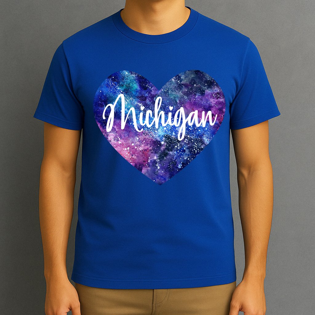 I Love Michigan Usa Cute Gift T-Shirt