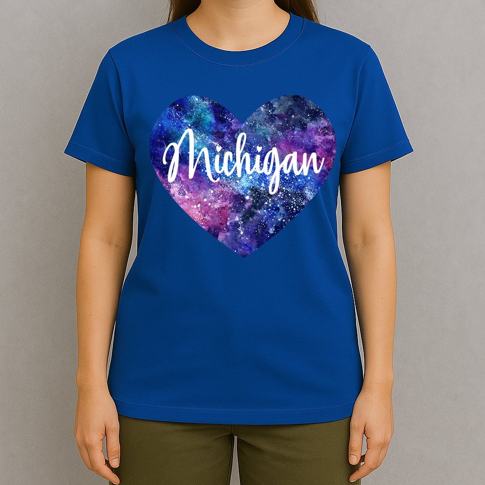 I Love Michigan Usa Cute Gift T-Shirt