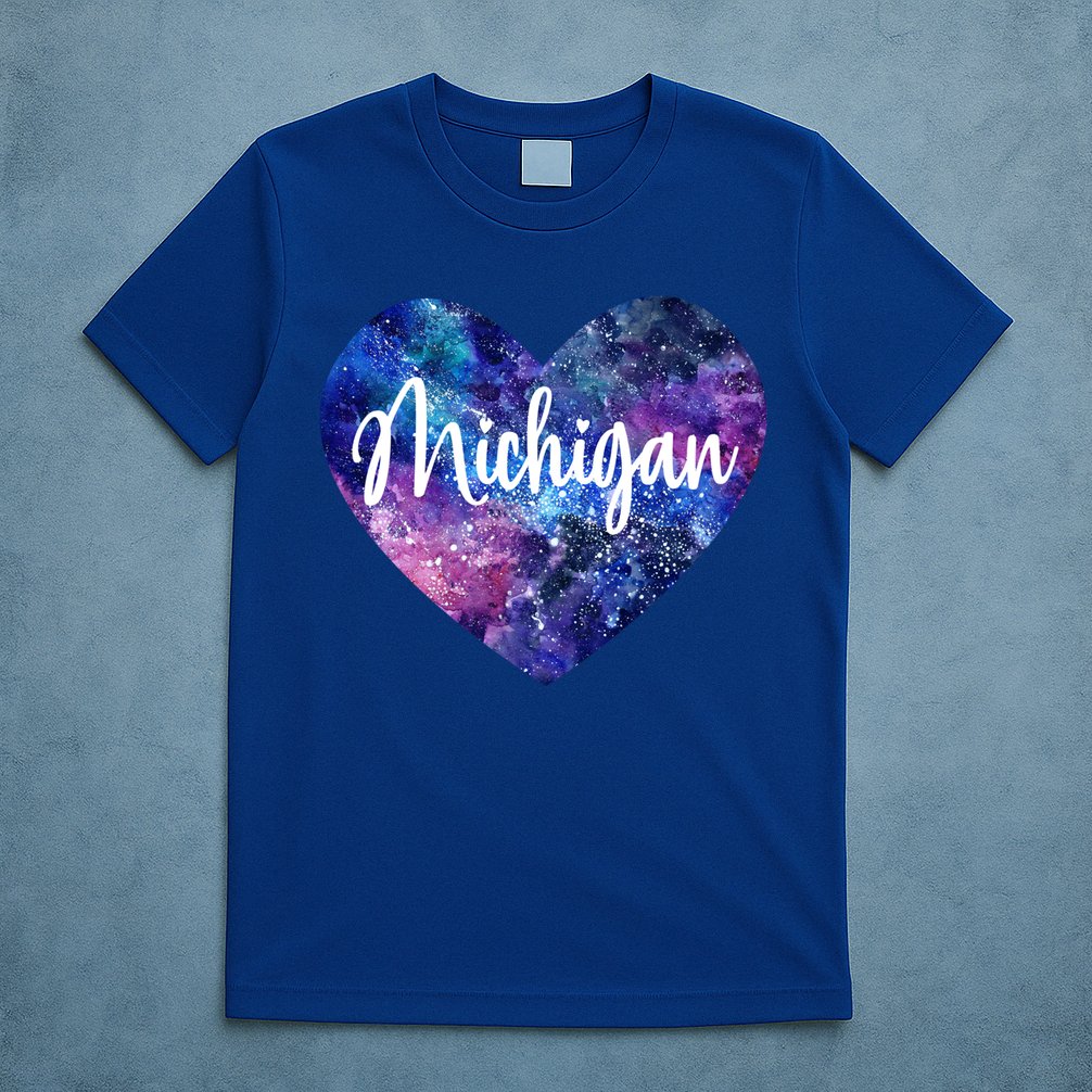 I Love Michigan Usa Cute Gift T-Shirt