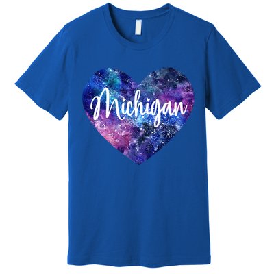 I Love Michigan Usa Cute Gift Premium T-Shirt