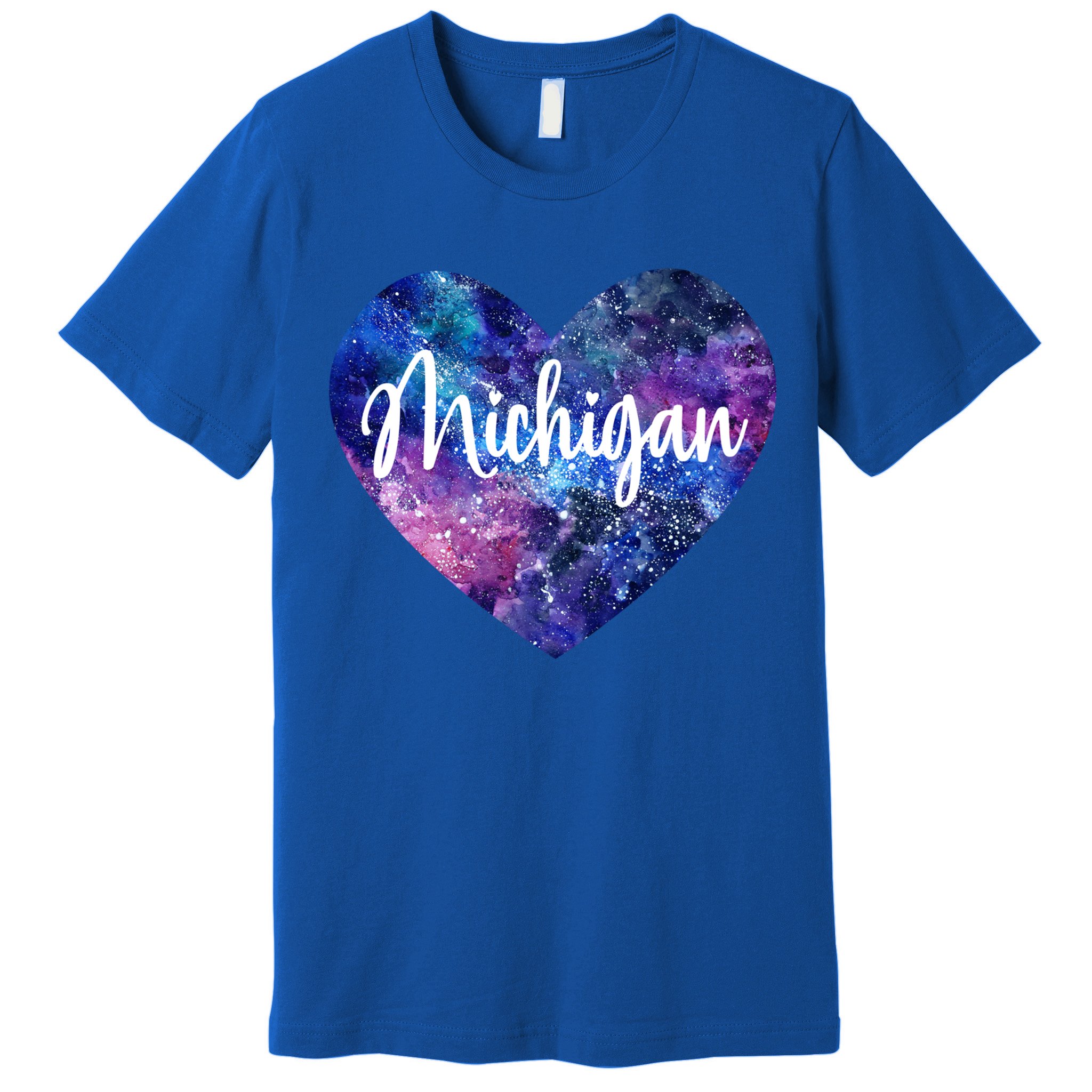 I Love Michigan Usa Cute Gift Premium T-Shirt