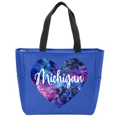 I Love Michigan Usa Cute Gift Zip Tote Bag