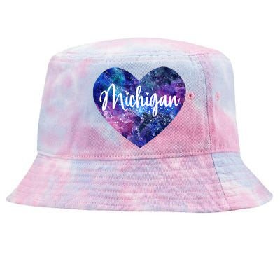 I Love Michigan Usa Cute Gift Tie-Dyed Bucket Hat