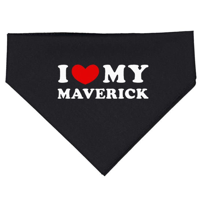 I Love My Maverick I Heart My Maverick USA-Made Doggie Bandana