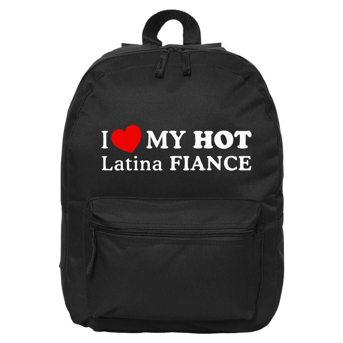 I Love My Hot Latina Fiancé 16 in Basic Backpack