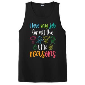 I Love My Job for All the Little Reasons 100 Days of School PosiCharge Competitor Tank