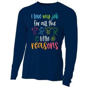 I Love My Job for All the Little Reasons 100 Days of School Cooling Performance Long Sleeve Crew