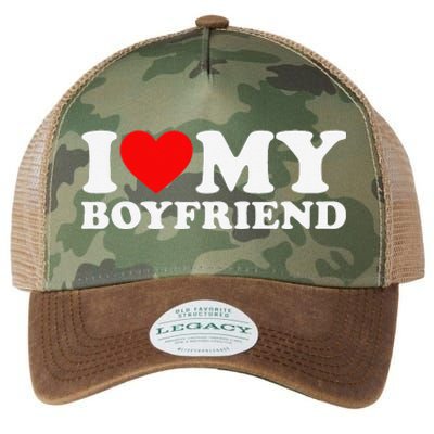 I Love My Boyfriend I Heart My Boyfriend BF Legacy Tie Dye Trucker Hat